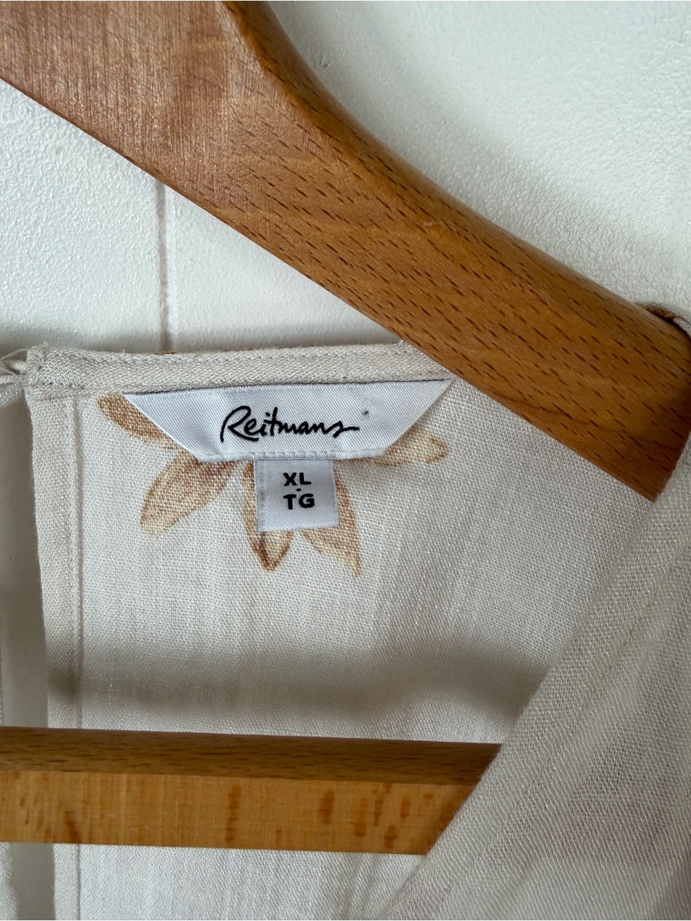 Reitmans Beige Floral Maxi Dress Cottagecore Boho Romantic Size XL open back - Picture 6 of 10